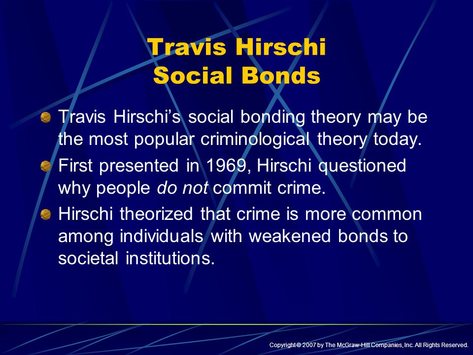 travis hirschi social bond theory