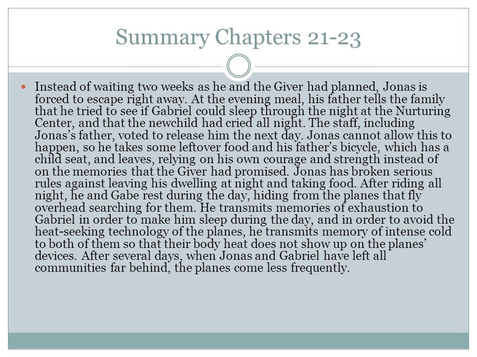 the giver chapter 21 quotes
