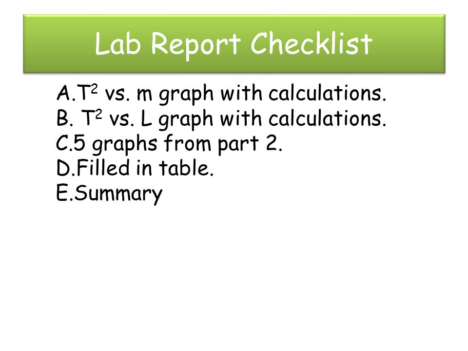 Ib Physics Shm Lab Part 1 Periods Of Oscillating System Ppt Video Online Download