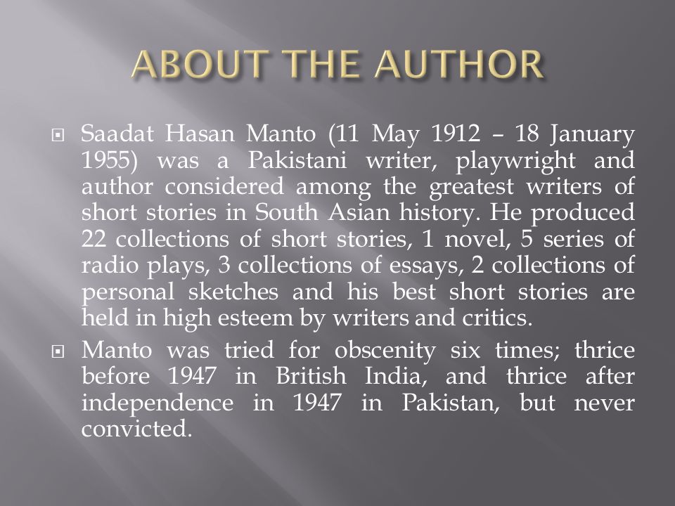 Urdu writer Saadat Hasan Manto's 'Mootri' as a graphic novel