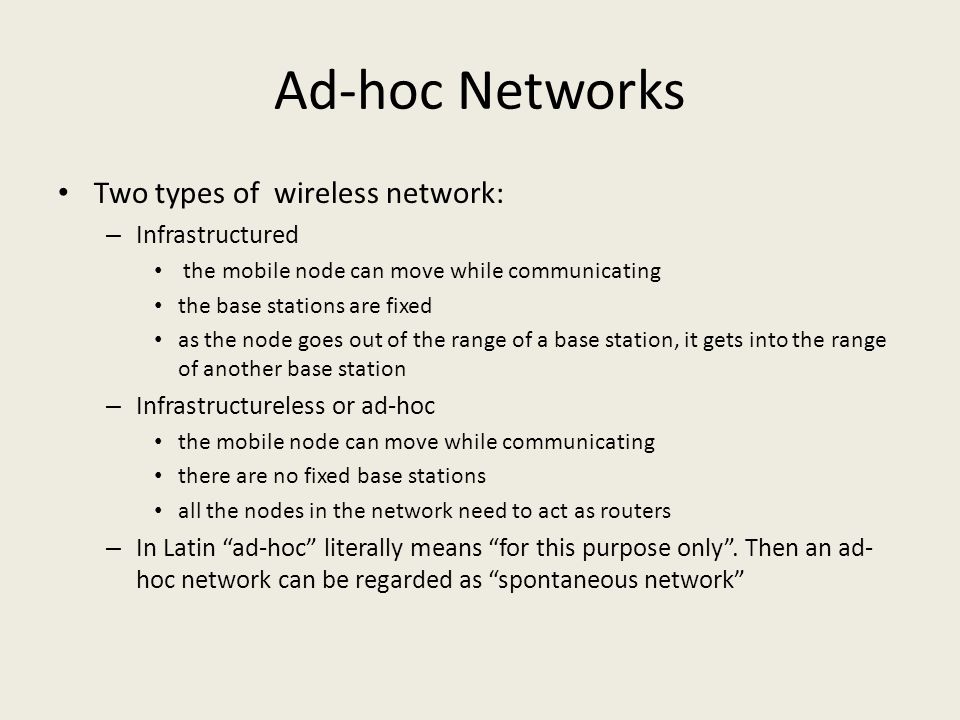 UNIT-V Ad-hoc Networks - ppt video online download
