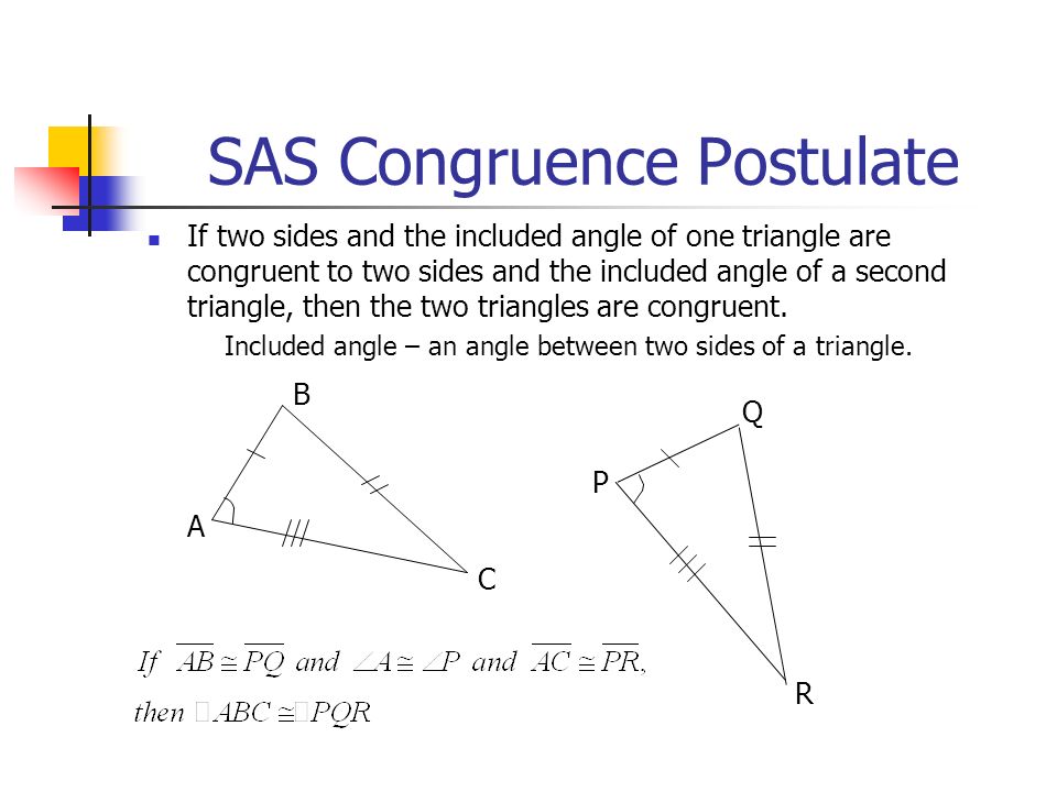 SAS Congruence Postulate