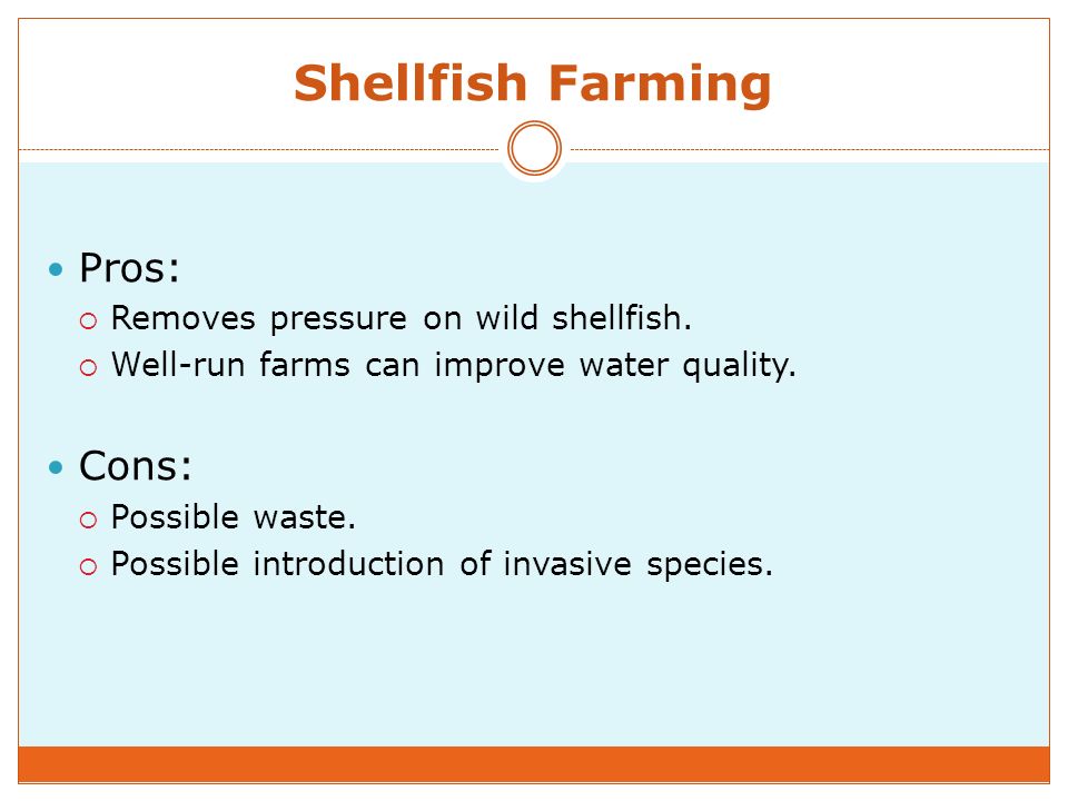 Fish Farming Pros And Cons Chart