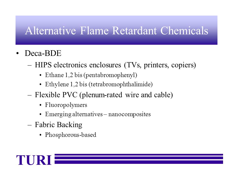 Alternative Flame Retardant Chemicals
