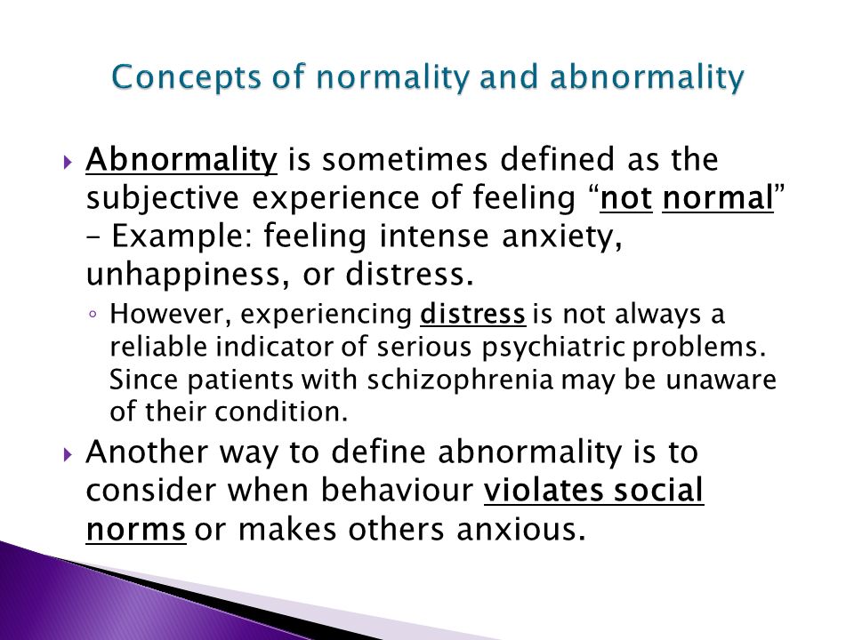 normality and abnormality in psychology