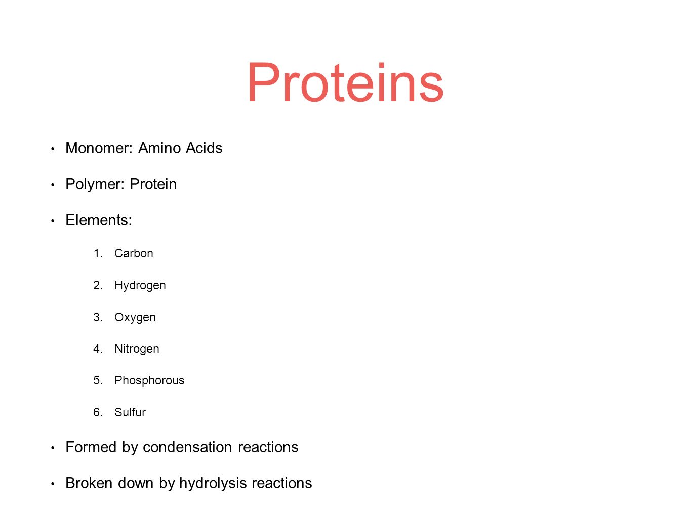 protein elements