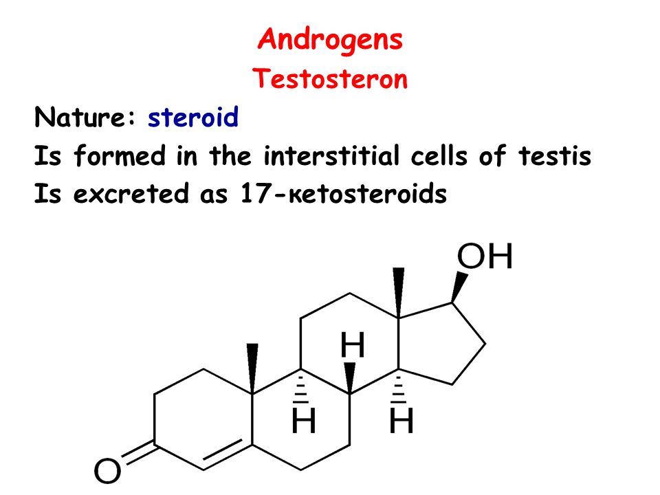 Androgens Testosteron Nature: steroid
