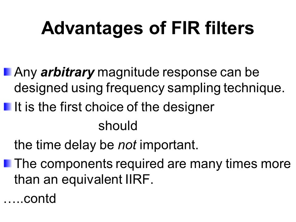 The IIR FILTERs These are highly sensitive to coefficients, - ppt video  online download