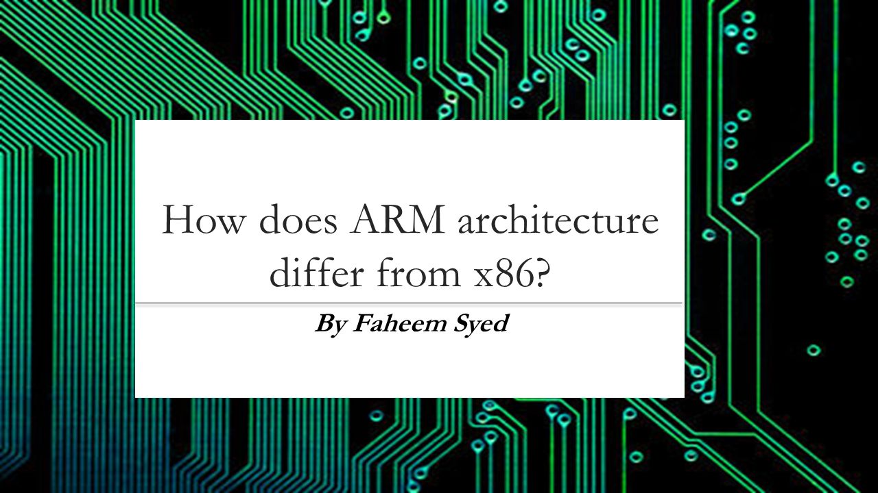 Architecture arm64