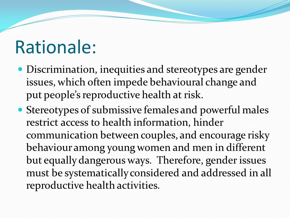 Gender Issues in RH K. S - ppt download
