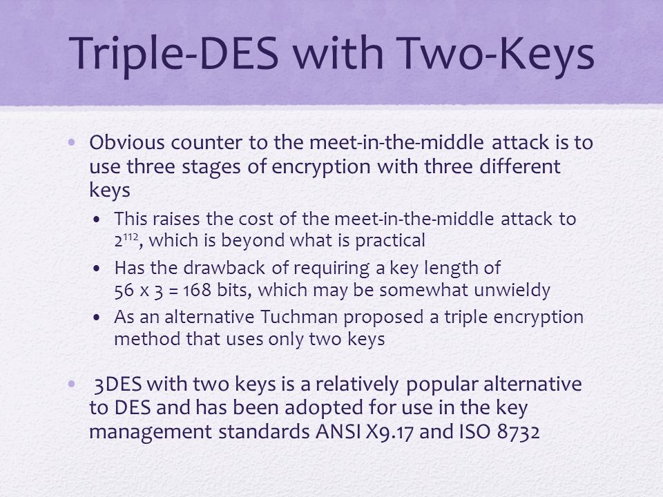 Triple-DES with Two-Keys