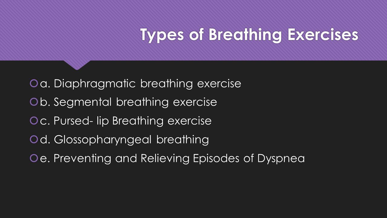 PDF) Pursed Lip Breathing Exercise to Reduce Shortness of Breath