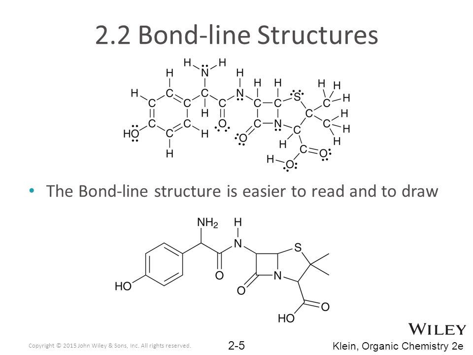 2.2 Bond-line Structures The Bond-line structure is easier to read and to.....
