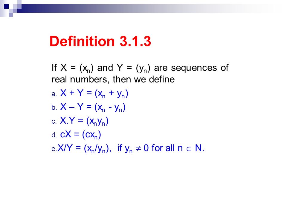Chapter Three Sequences Ppt Video Online Download