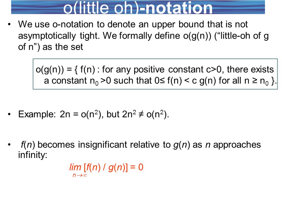 Asymptotic Notation Faculty Name Ruhi Fatima Ppt Video Online Download