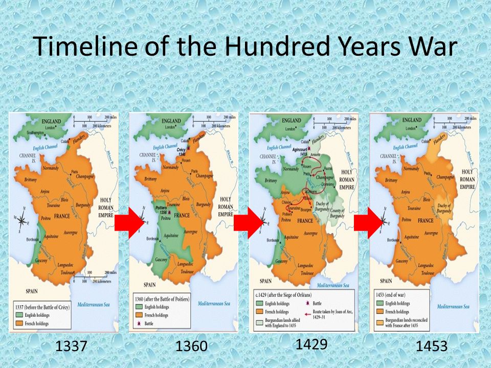 Hundred Years War Battle Map