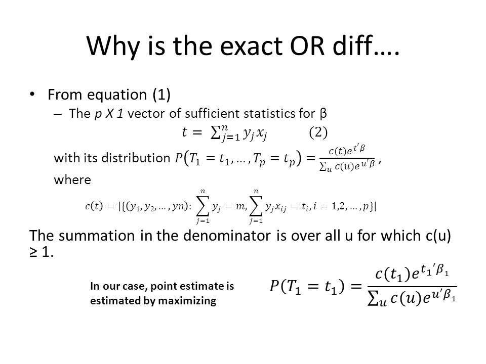 Exact Logistic Regression Ppt Video Online Download