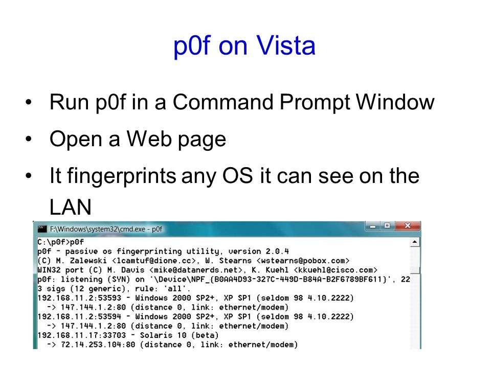 Hping2 Windows Vista Hping2 Windows Vista