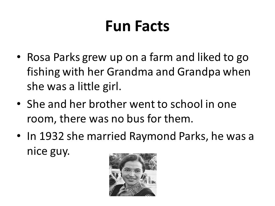 Biography of Rosa L. Parks - ppt download