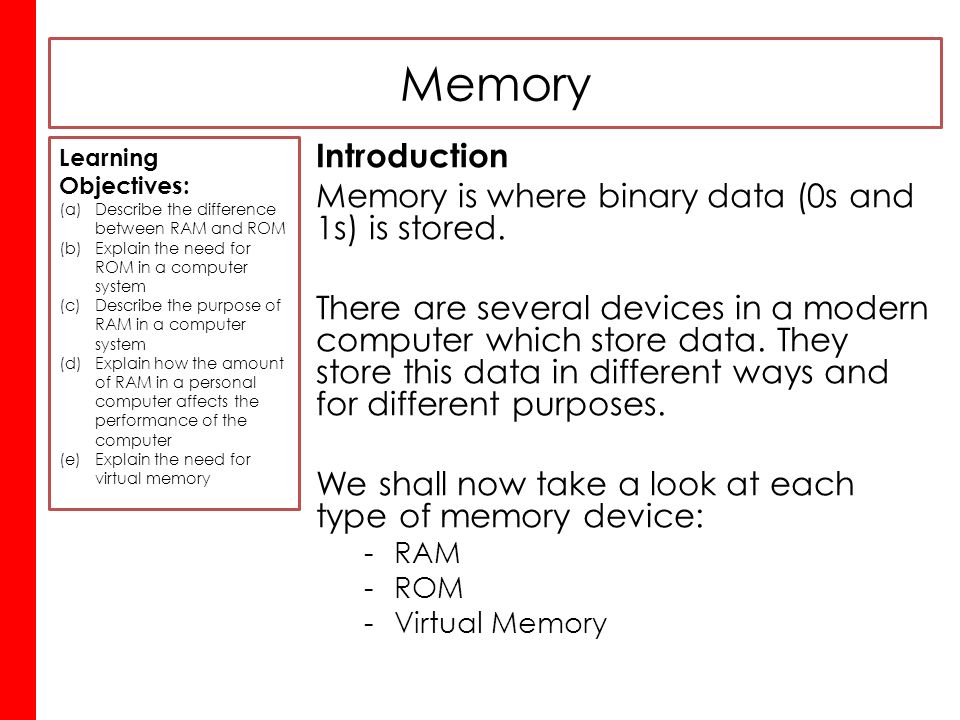 Activity 1 minutes Research Activity: What is RAM? What is ROM? - ppt video download