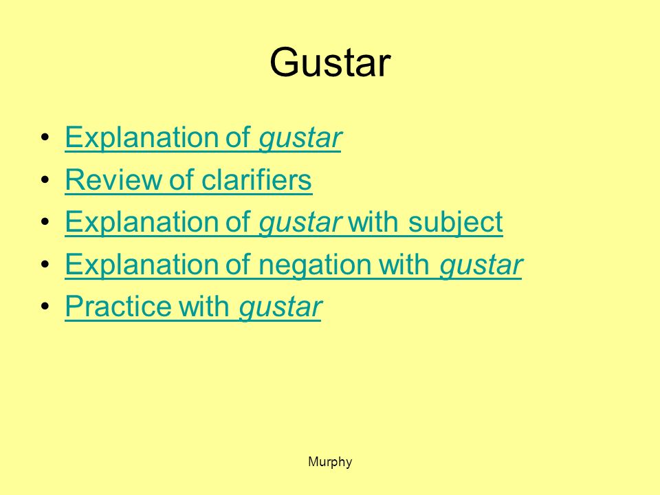 Gustar Explanation of gustar Review of clarifiers