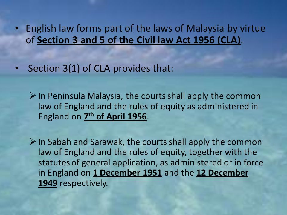 section 5 civil law act 1956