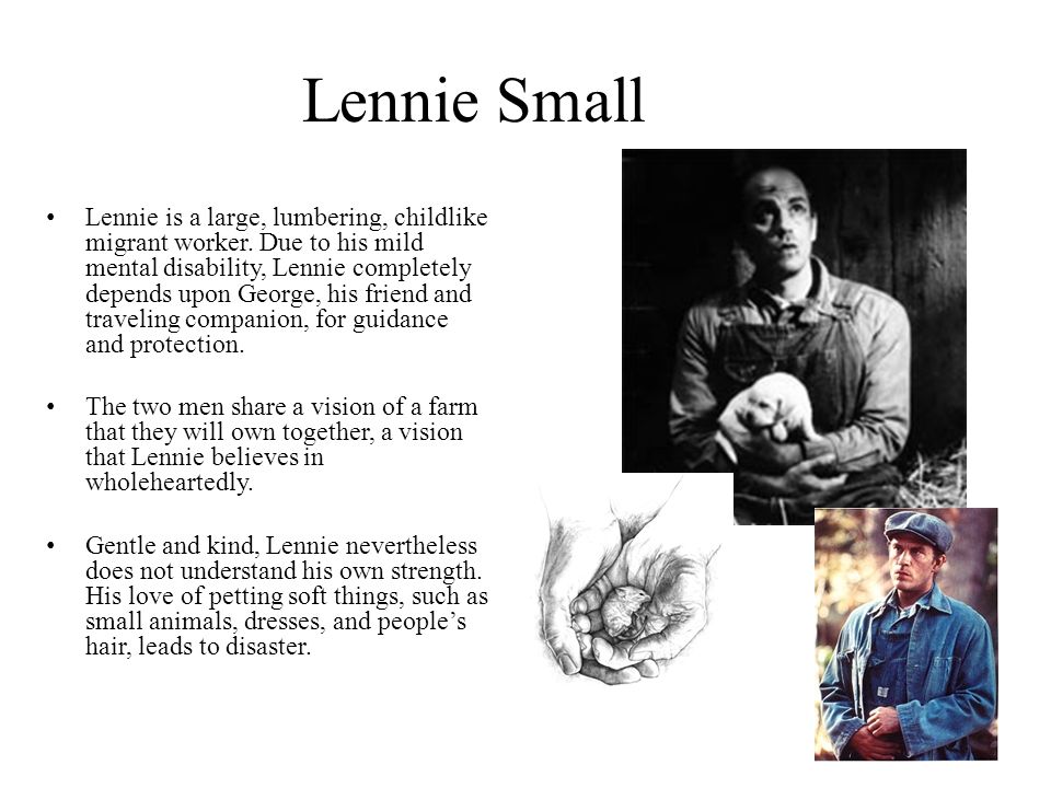 does lennie have a mental disability