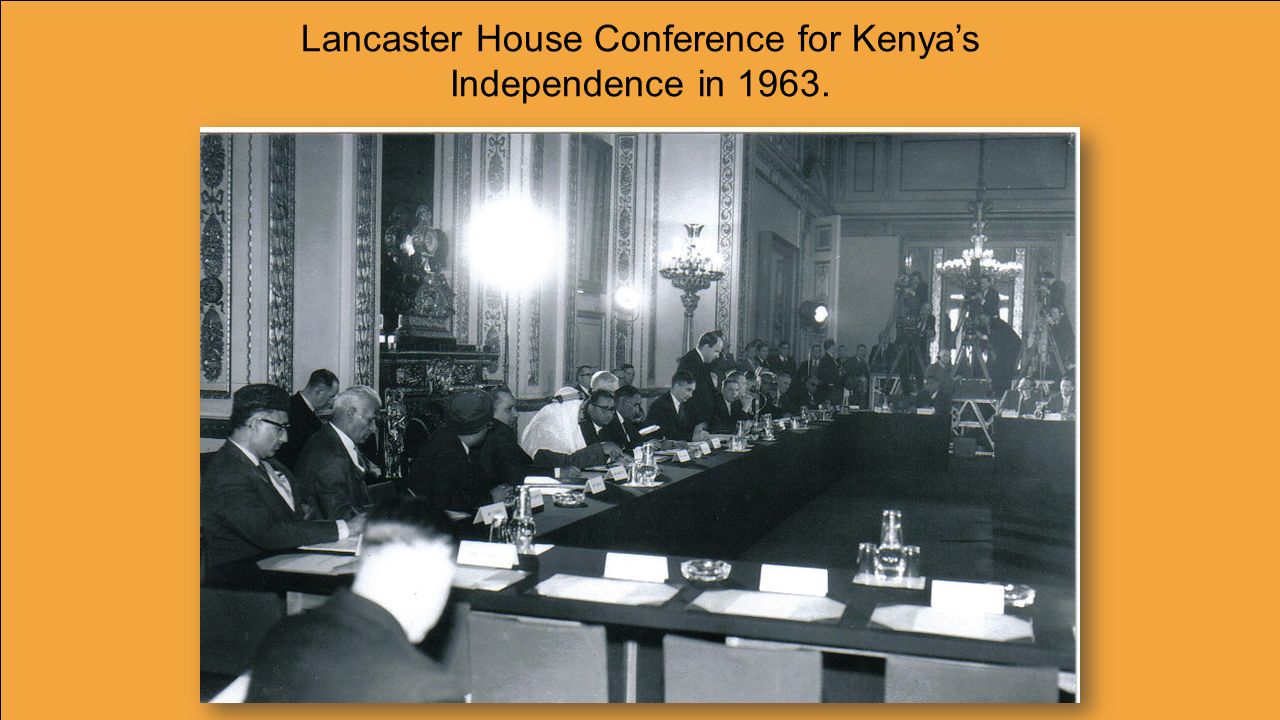 Lancaster House Conference for Kenya’s Independence in 1963.