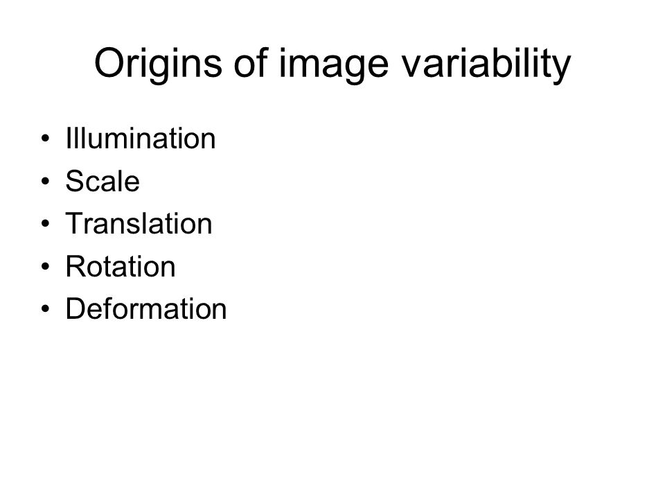 Origins of image variability