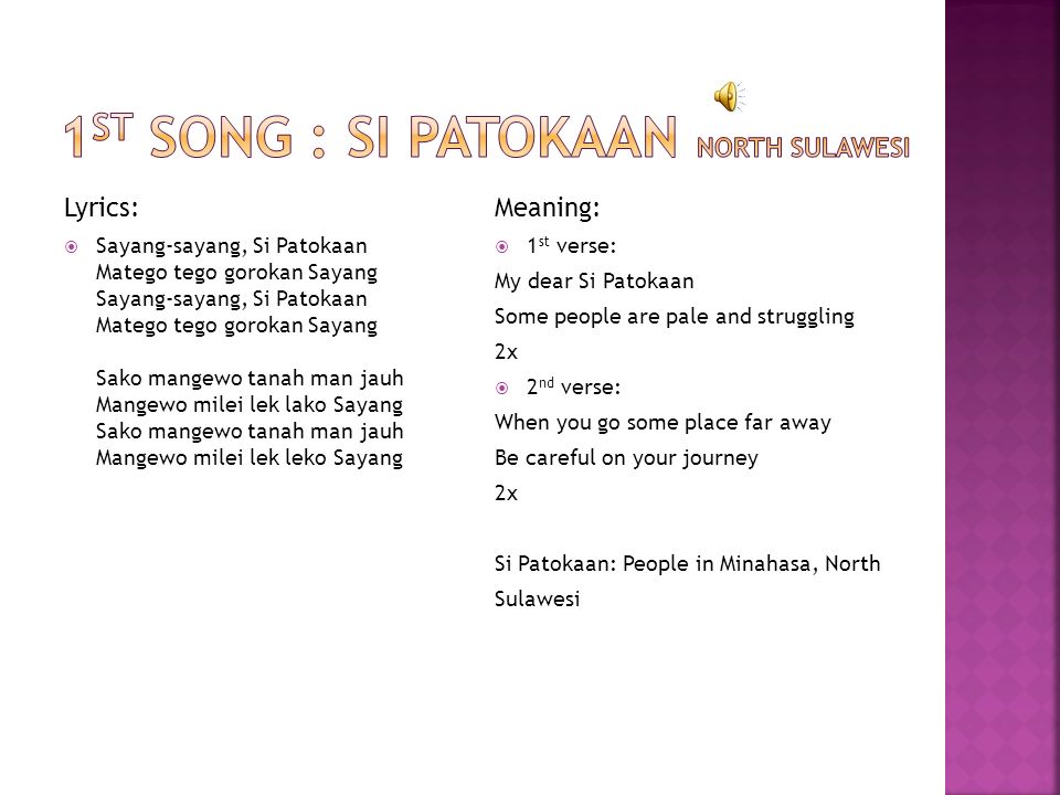 Traditional Songs From Sulawesi Ppt Video Online Download