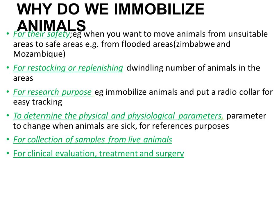 LECTURE NOTES FOR WILDLIFE CHEMICAL IMMOBILIZATION - ppt download