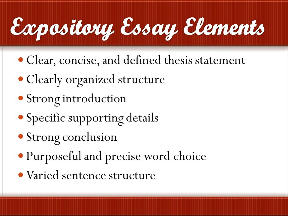 expository analysis definition