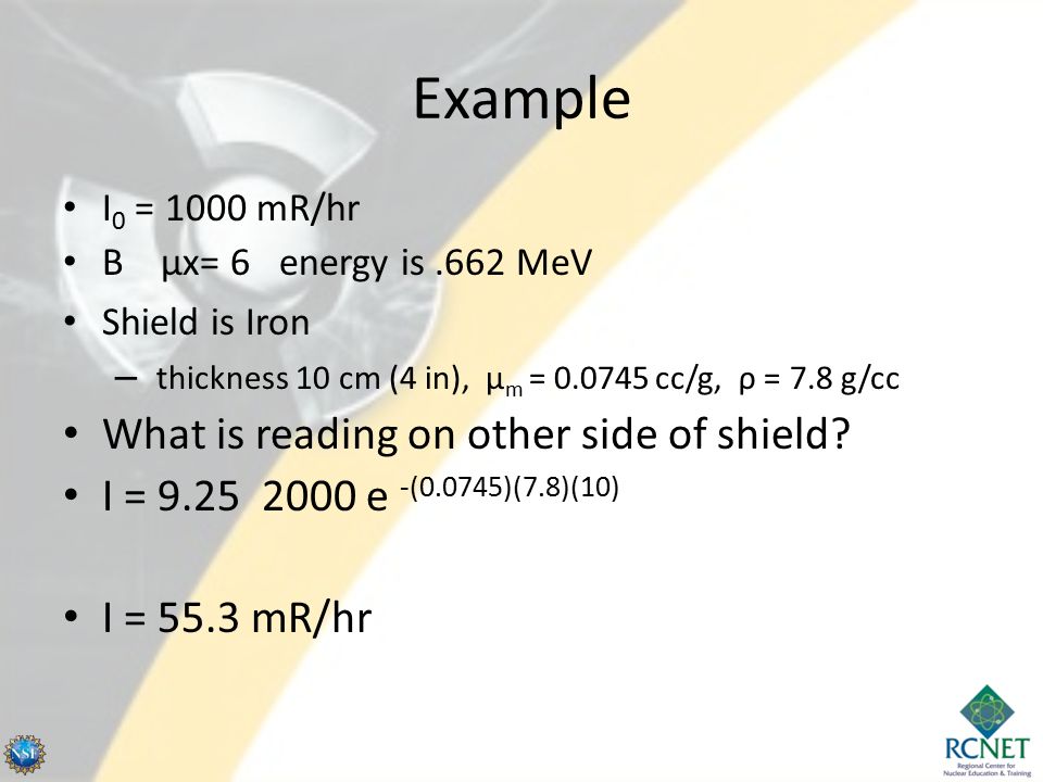 Gamma Shielding Calculations - ppt video online download