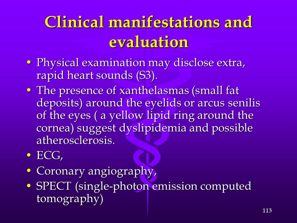Clinical manifestations and evaluation