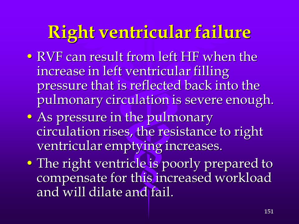 Right ventricular failure
