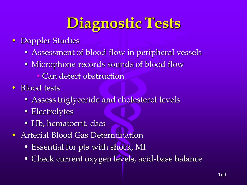 Diagnostic Tests Doppler Studies