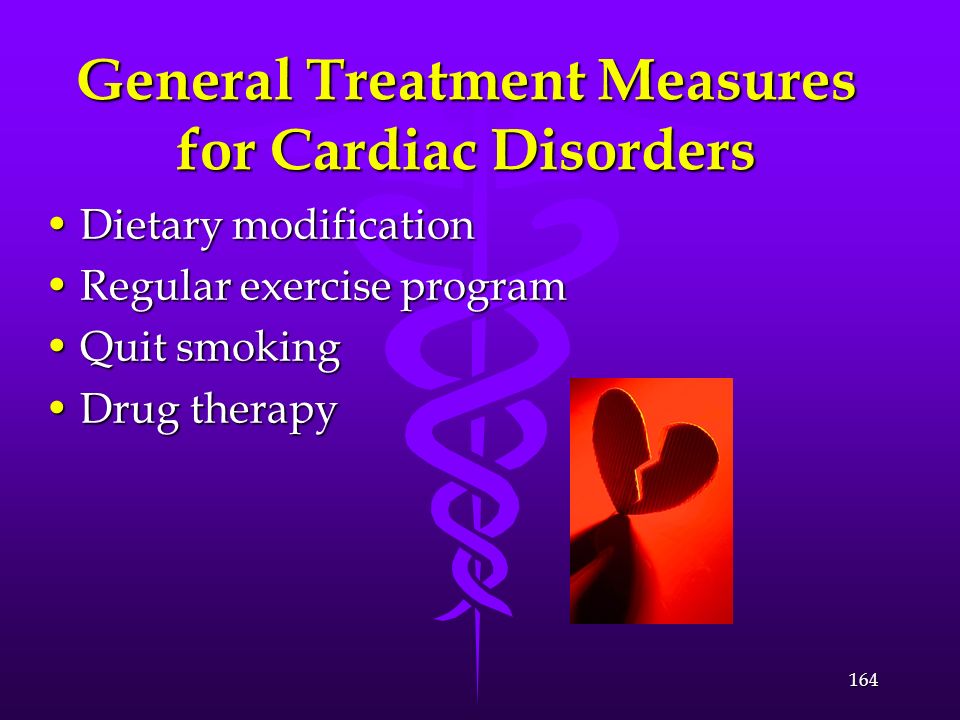 General Treatment Measures for Cardiac Disorders