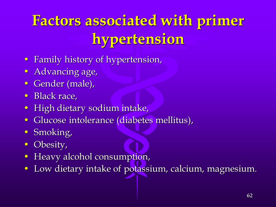 Factors associated with primer hypertension