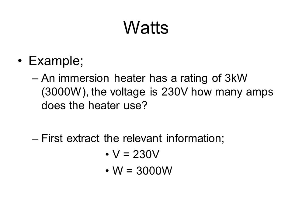 Electricity Watts. - ppt download