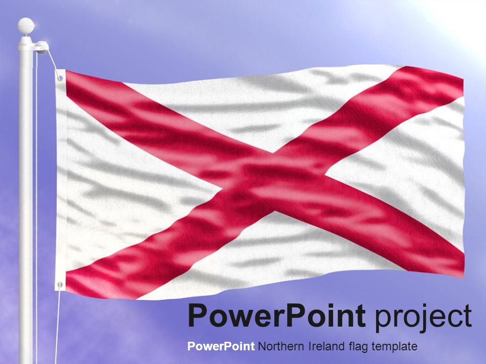 PowerPoint project PowerPoint Northern Ireland flag template