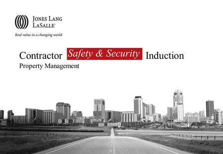 Safety & Security Contractor Induction Property Management.