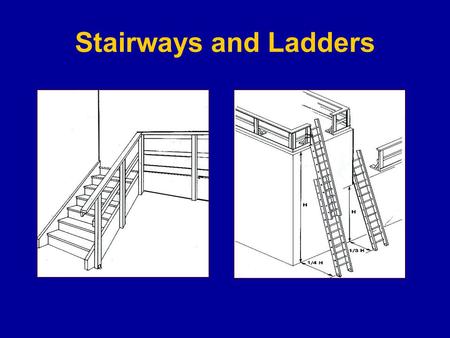 Stairways and Ladders 1926 Subpart X - Stairways and Ladders