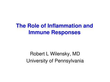 The Role of Inflammation and Immune Responses